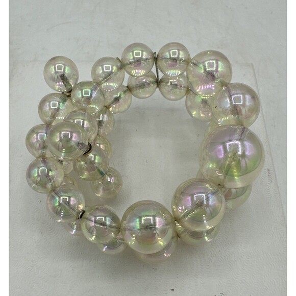 Vintage Iridescent Bubble Coil Bracelet - Picture 5 of 11